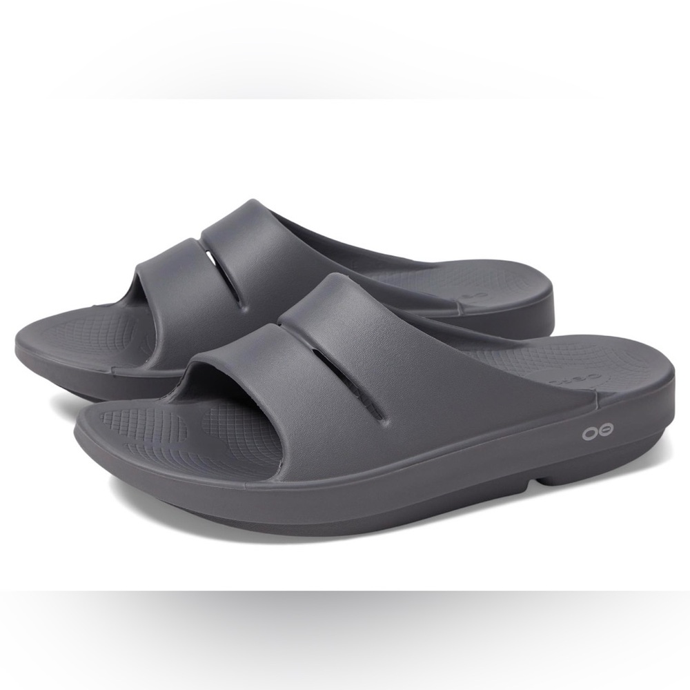 OOFOS Women’s OOahh Slide Sandal - Slate